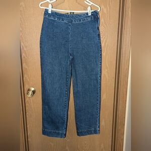 Lauren Jeans Co. - Ralph Lauren Side Zip Cropped Jeans - Size 6 - GreatCondition
